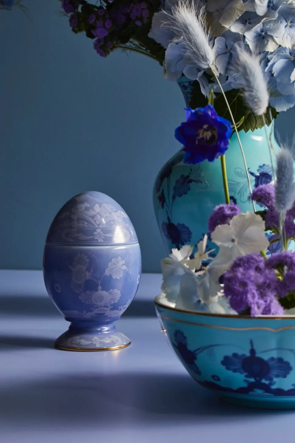 Oriente Italiano Egg With Cover in Porpora