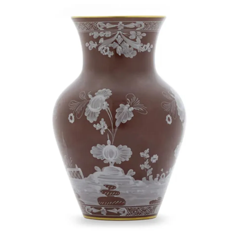 Oriente Italiano Ming Vase in Castagna