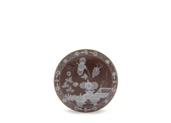 Oriente Italiano Round Box With Cover in Castagna