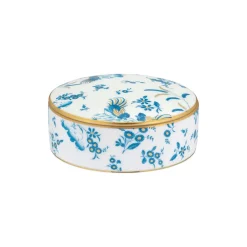 Oro Di Doccia Round Box with Cover