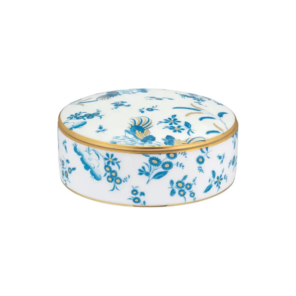 Oro Di Doccia Round Box with Cover