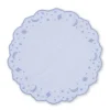 OTM Exclusive: Astral Linen Placemat in Ice Blue and Ice Blue Embroidery