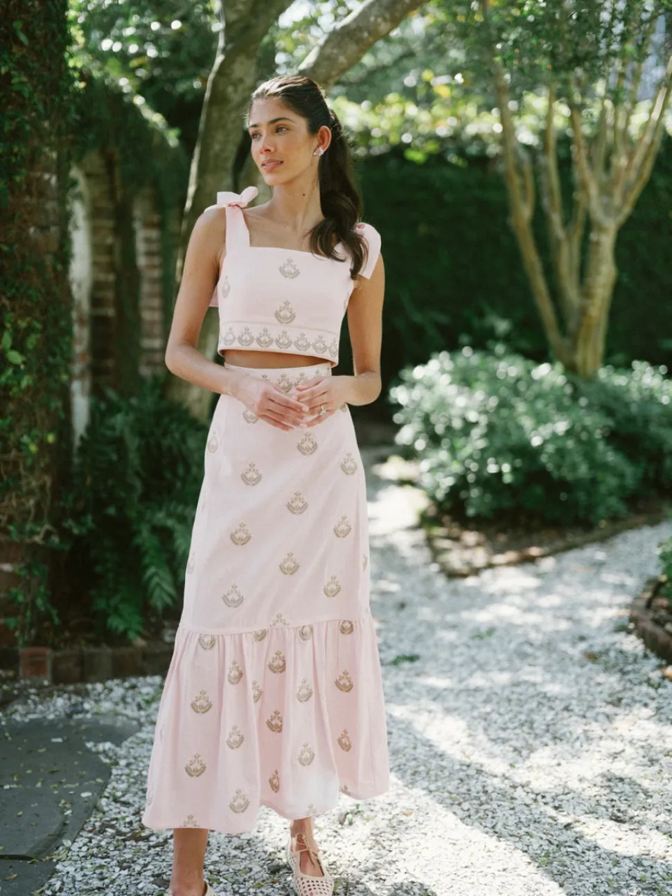 OTM Exclusive: Begum Set in Pink & White