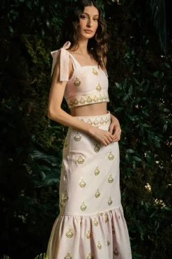 OTM Exclusive: Begum Set in Pink & White