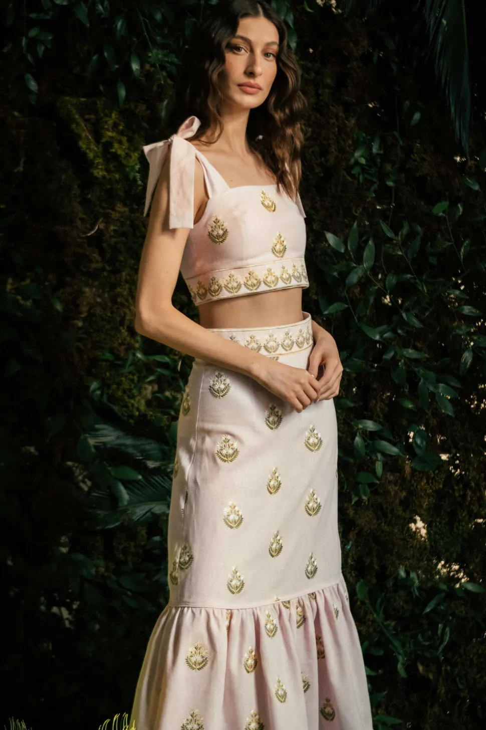OTM Exclusive: Begum Set in Pink & White