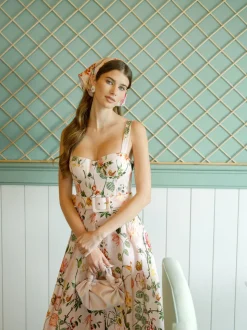 OTM Exclusive: Calypso Dress in Mauve Stems