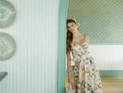 OTM Exclusive: Calypso Dress in Mauve Stems