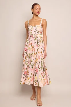 OTM Exclusive: Calypso Dress in Mauve Stems