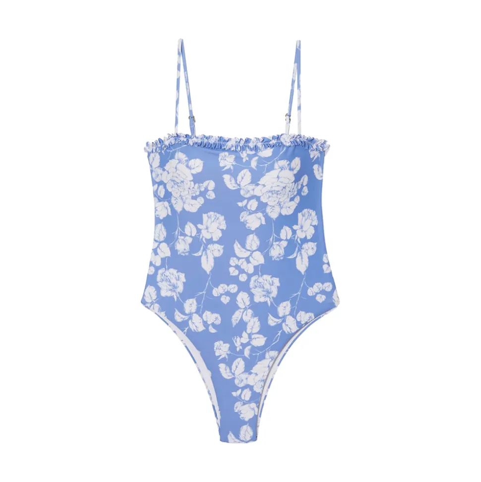 OTM Exclusive: Caroline One-Piece In Blue Floral