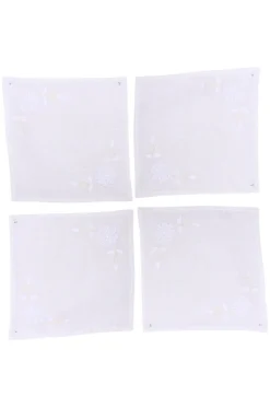 OTM Exclusive: Cocktail Napkins in Bianca, Set of 4
