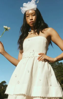 OTM Exclusive: Daisy Dress in Pearly White