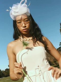 OTM Exclusive: Daisy Dress in Pearly White