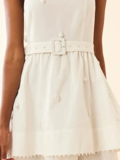 OTM Exclusive: Daisy Dress in Pearly White