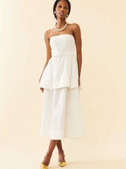 OTM Exclusive: Daisy Dress in Pearly White