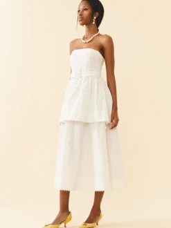 OTM Exclusive: Daisy Dress in Pearly White