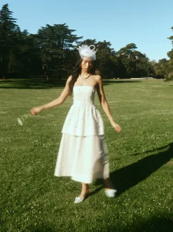 OTM Exclusive: Daisy Dress in Pearly White