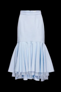 OTM Exclusive: Diana Skirt in Blue Moire