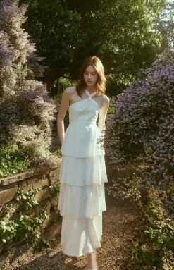 OTM Exclusive: Emma Dress in Pearly White