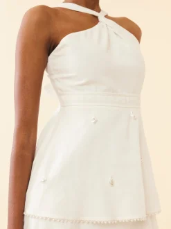 OTM Exclusive: Emma Dress in Pearly White
