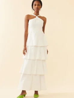 OTM Exclusive: Emma Dress in Pearly White