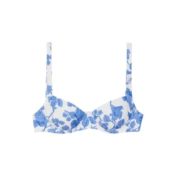 OTM Exclusive: Grace Top in White Blue Floral