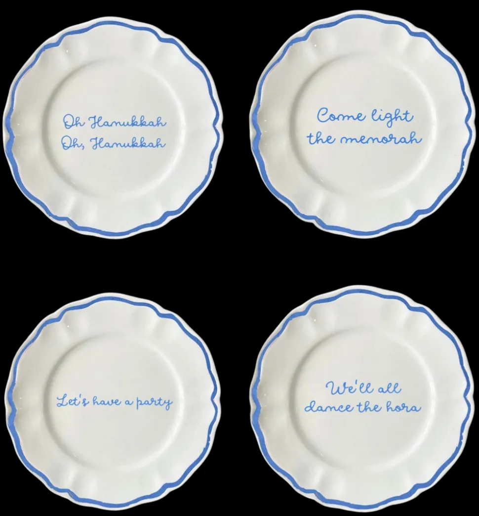 OTM Exclusive: Hanukkah Plates, Set of 4