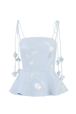 OTM Exclusive: Lily Top in Baby Blue & Ivory
