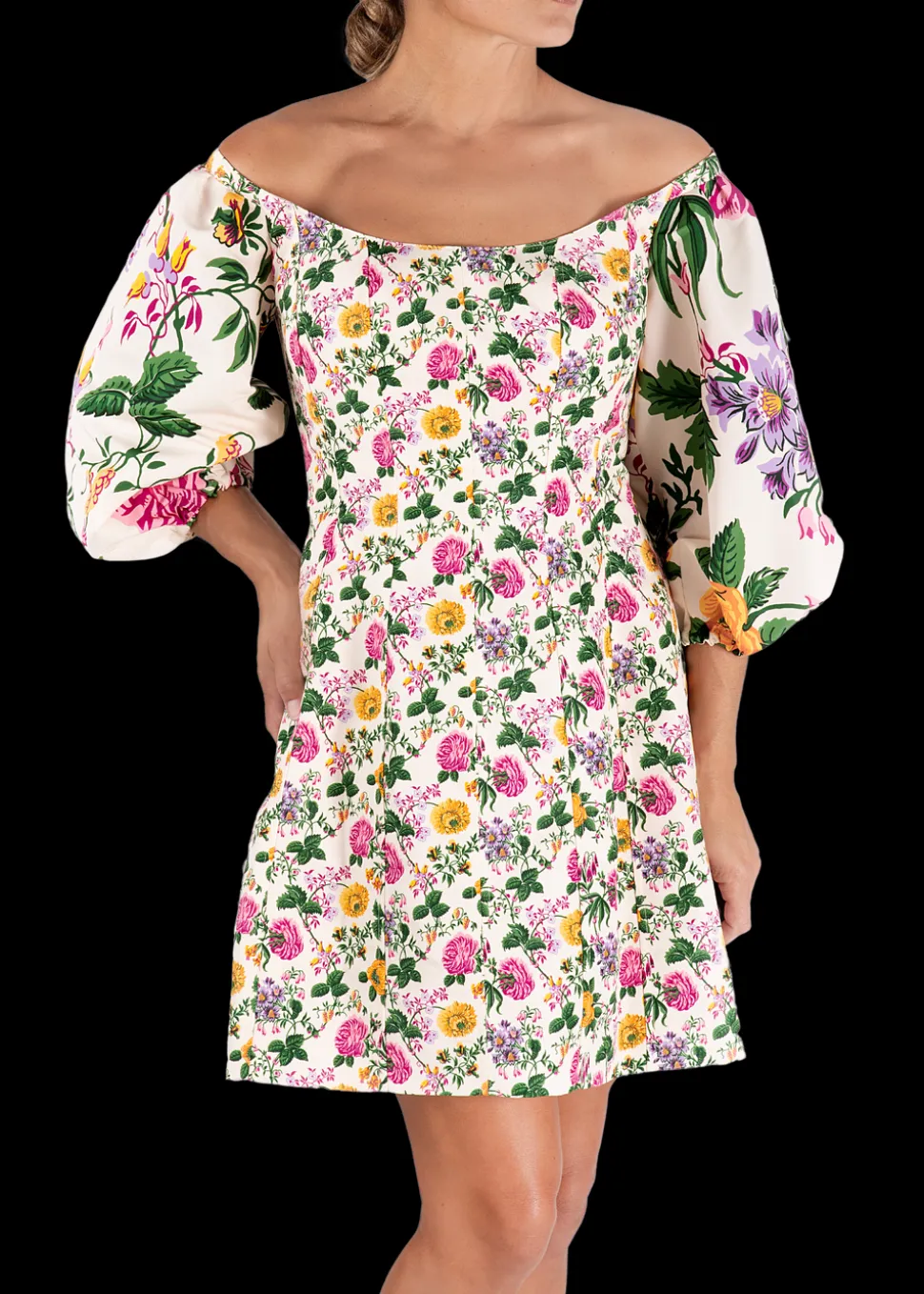 OTM Exclusive: Off-The-Shoulder Corset Mini Dress