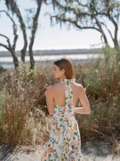 OTM Exclusive: Perla Dress in White Stems