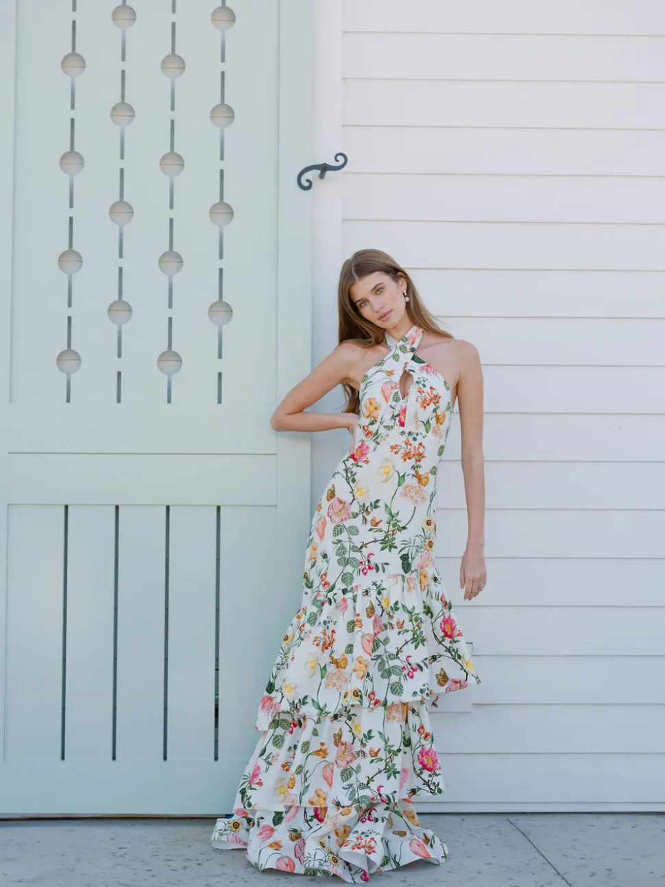 OTM Exclusive: Perla Dress in White Stems