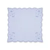 OTM Exclusive: The Astral Linen Napkin in Ice Blue and Ice Blue Embroidery