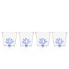 OTM Exclusive: Whimsical Tumbler Glasses in Blue, Set of 4