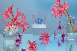 OTM Exclusive: Whimsical Tumbler Glasses in Blue, Set of 4