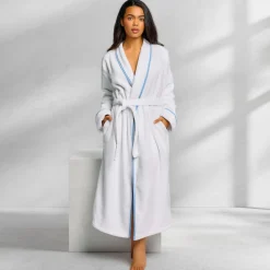 OTM For Kassatex: Turkish Plush Robe With Piping