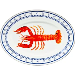 Oval Platter in Lobster