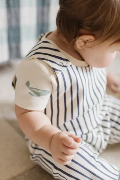 Overall in Stripes Away Ink Blue