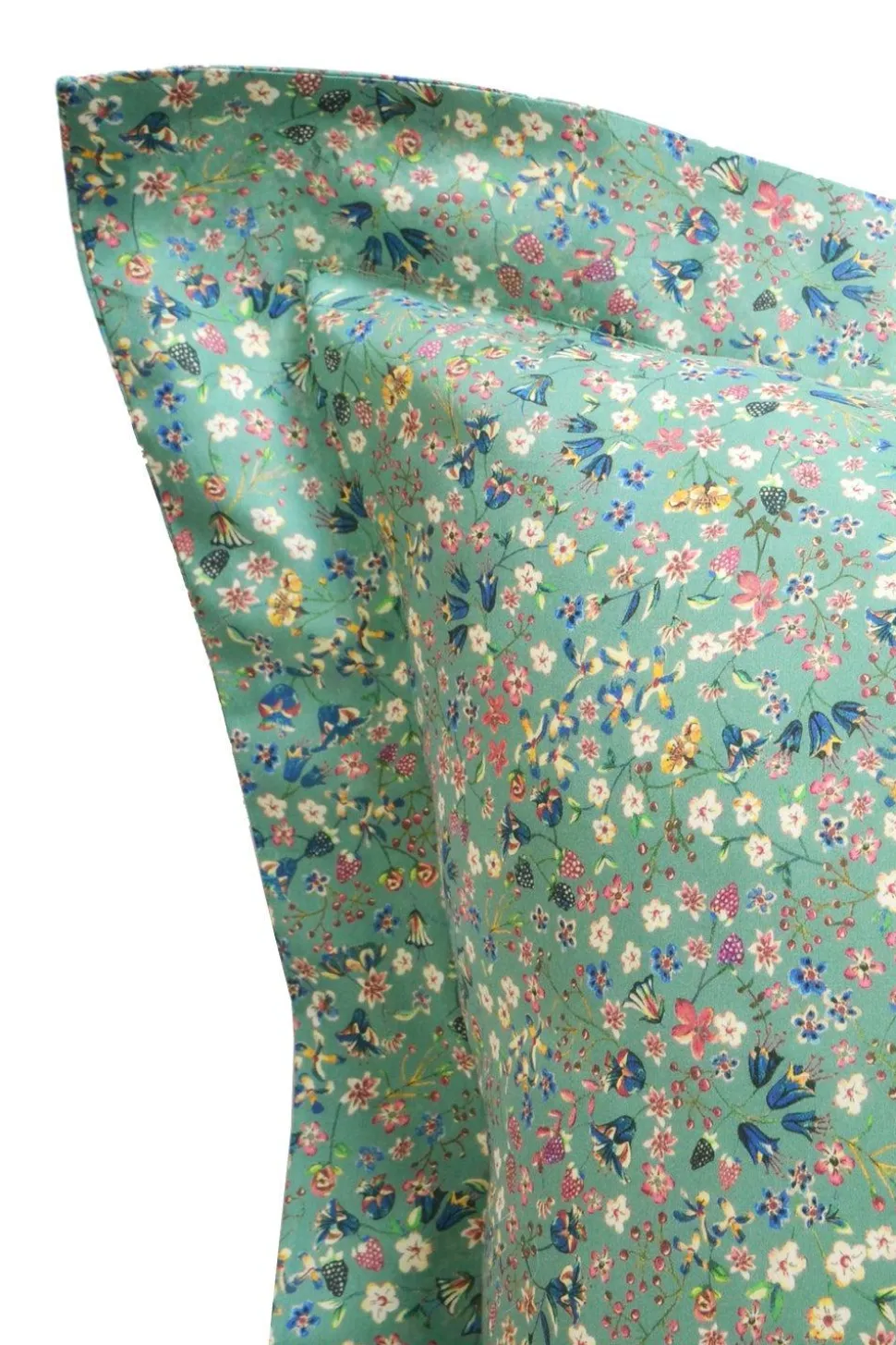 Oxford Pillowcase Made With Liberty Fabric in Donna Leigh Green