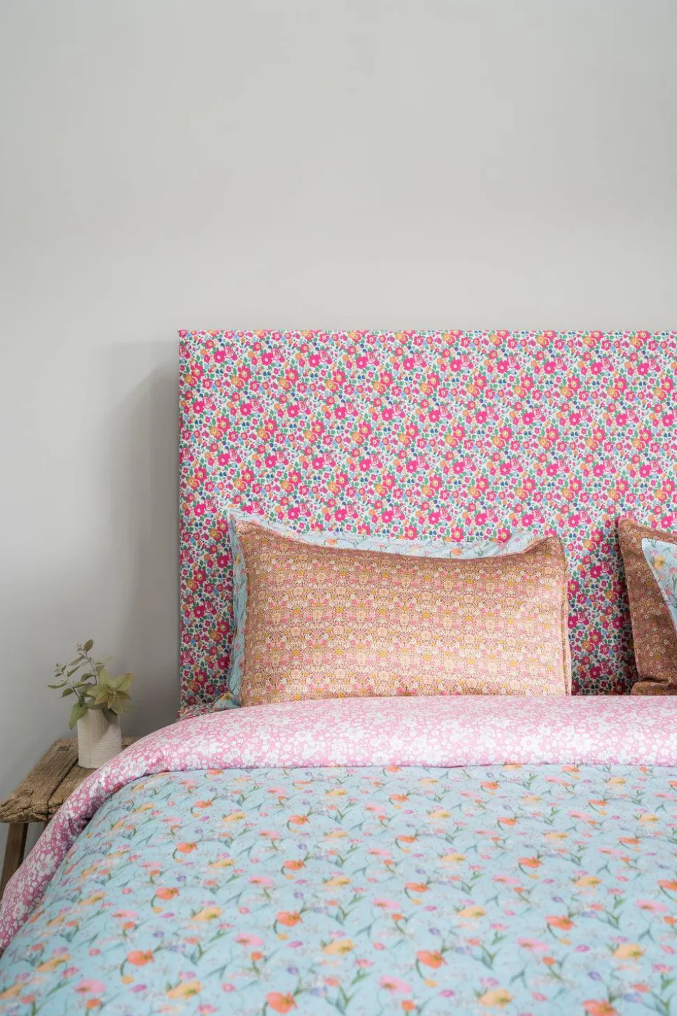 Oxford Pillowcase Made With Liberty Fabric in Betsy Deep Pink