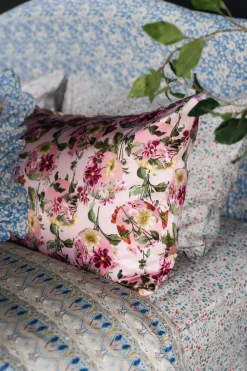 Oxford Pillowcase Made With Liberty Fabric in Donna Leigh Silver