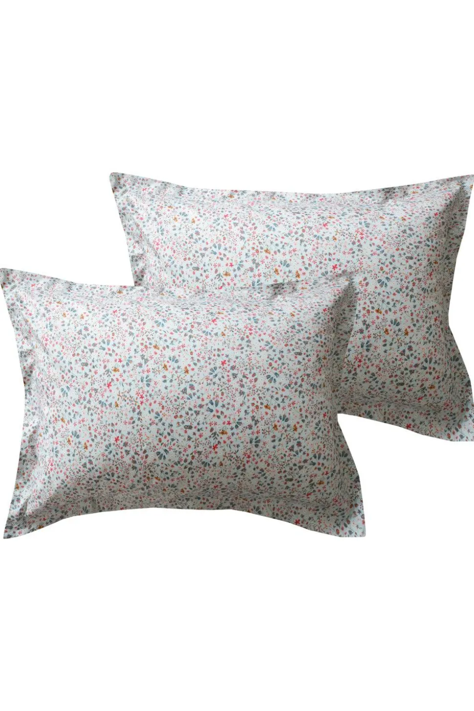 Oxford Pillowcase Made With Liberty Fabric in Donna Leigh Silver