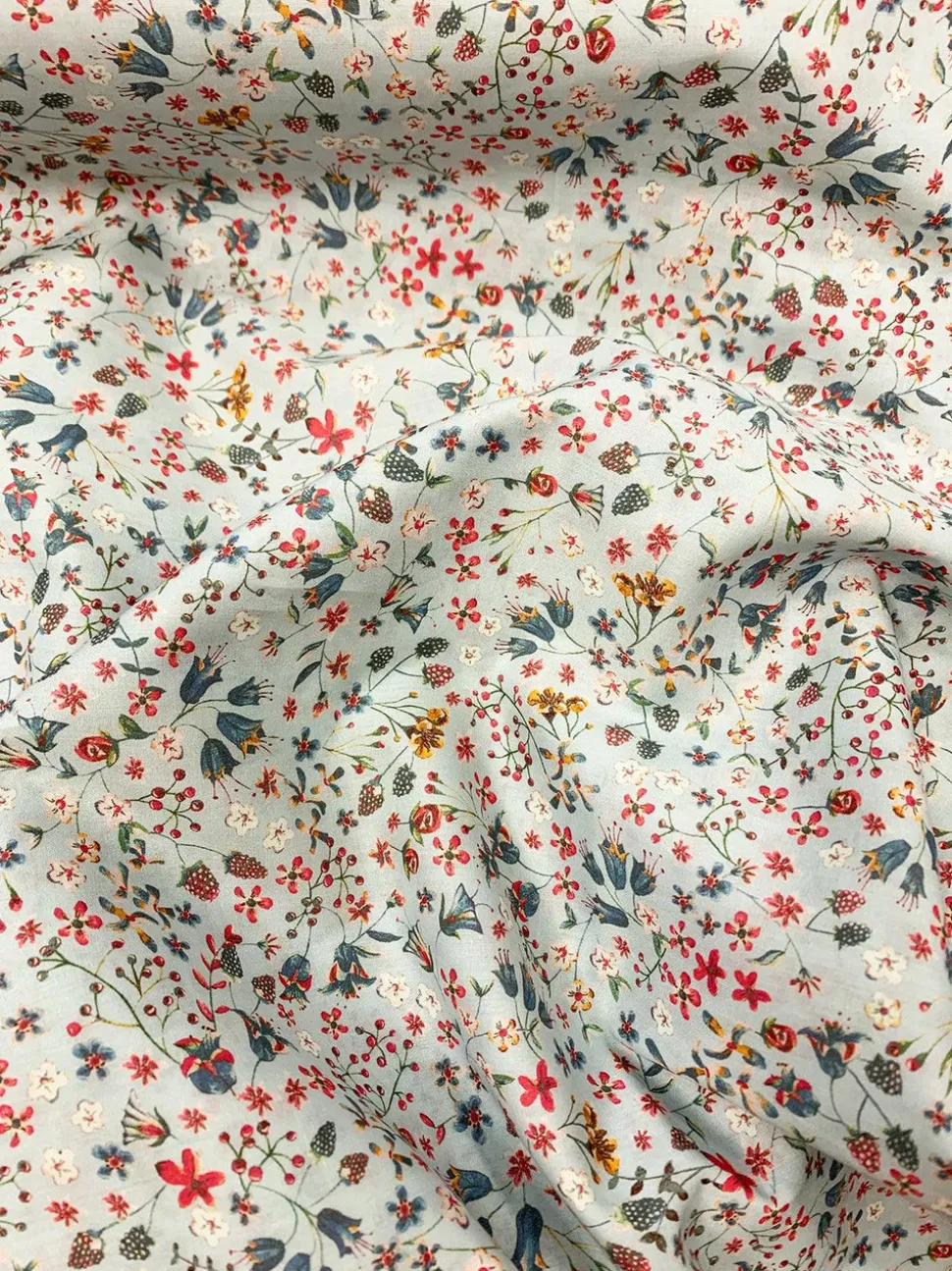 Oxford Pillowcase Made With Liberty Fabric in Donna Leigh Silver