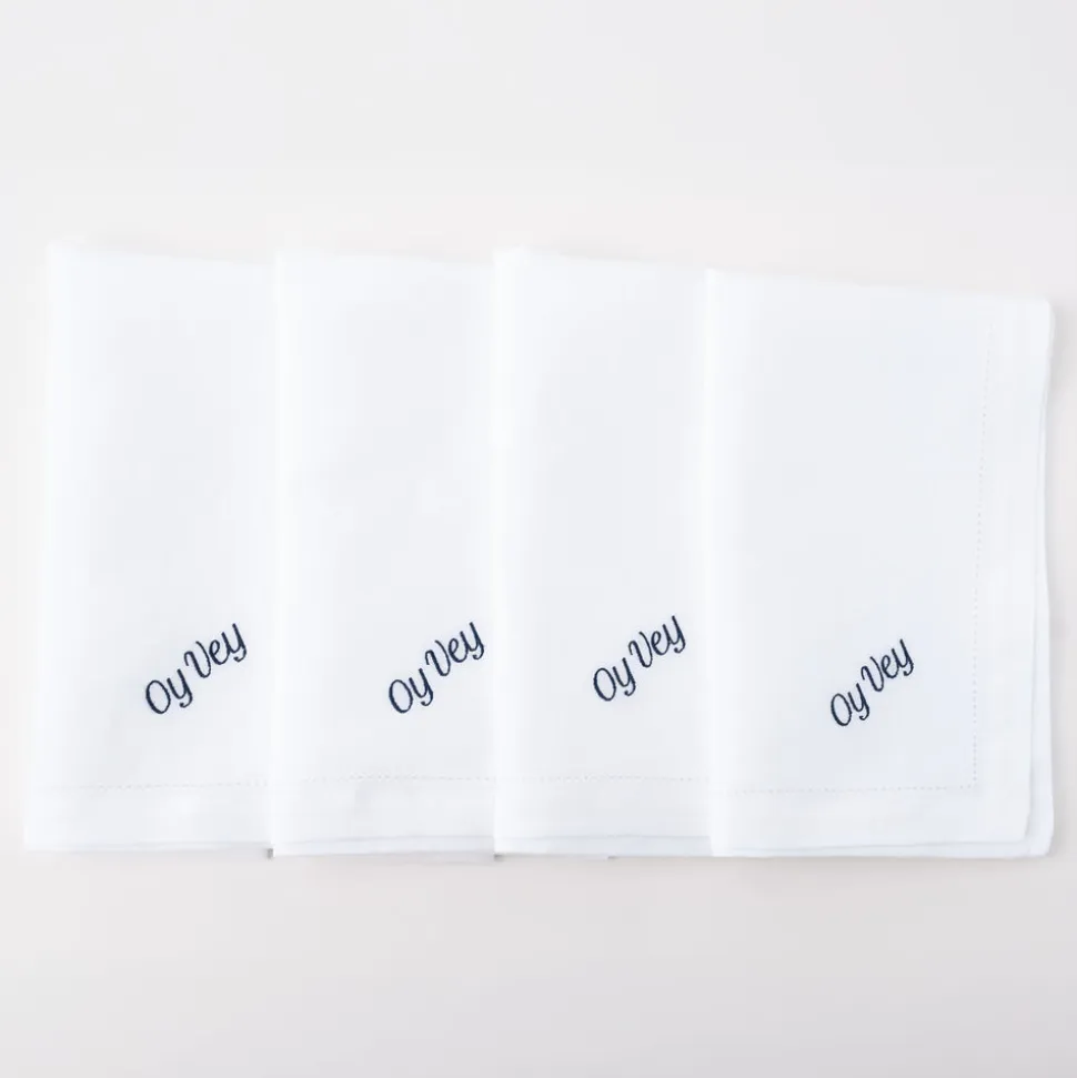 Oy Vey Dinner Napkins, Set of 12