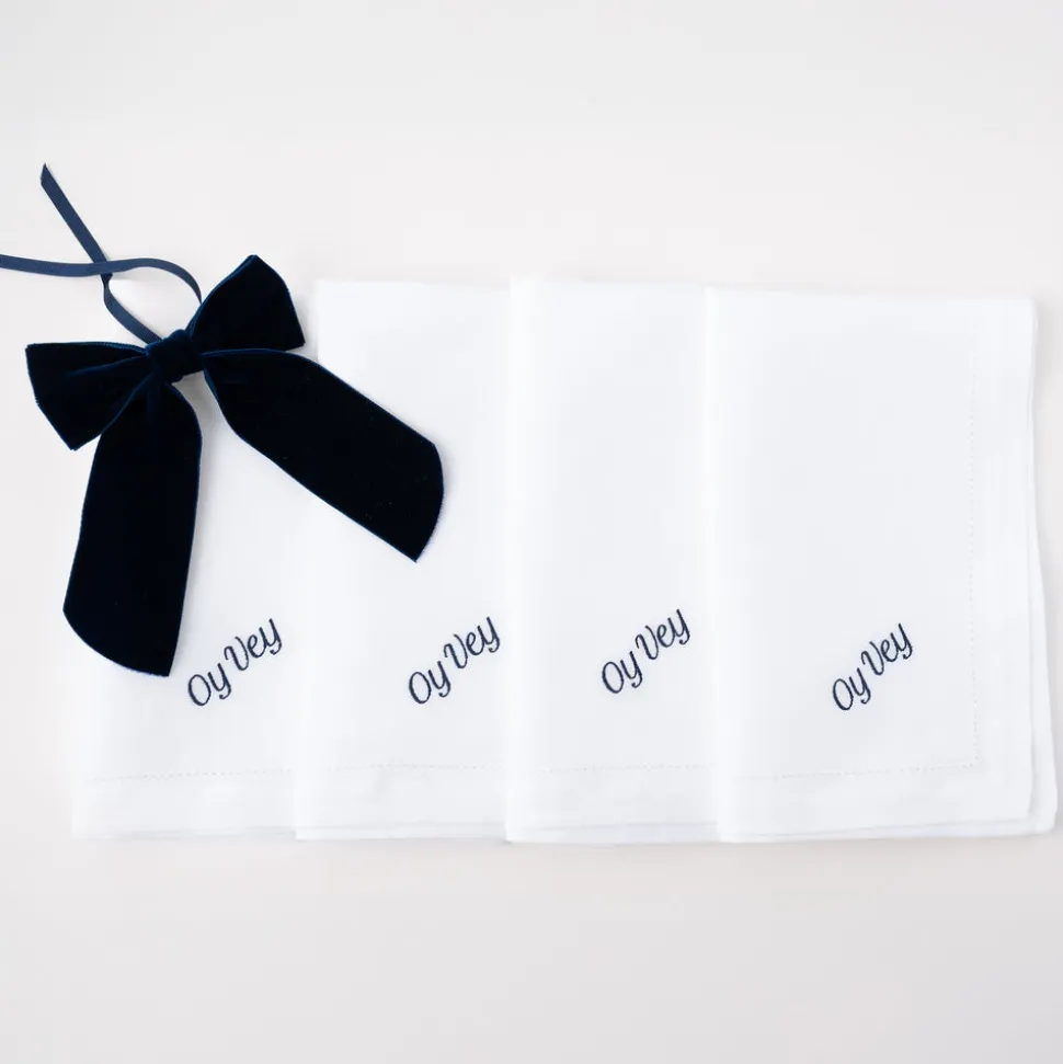 Oy Vey Dinner Napkins, Set of 12