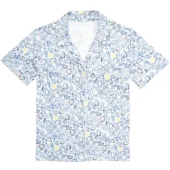 Oysters Women's Button Front Short Pajama Set