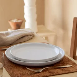 Pacifica Collection Dinner Plates in Salt, Set of 6