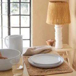 Pacifica Collection Dinner Plates in Salt, Set of 6