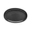 Pacifica Collection Oval Plates in Seed Grey, Set of 6