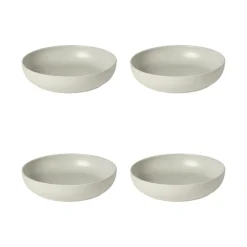 Pacifica Collection Pasta Bowls in Oyster Grey, Set of 6