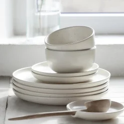 Pacifica Collection 12-pc Place Setting with Cereal Bowl in Salt