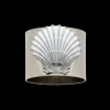 Painted Shell Napkin Rings in White, Set of Two